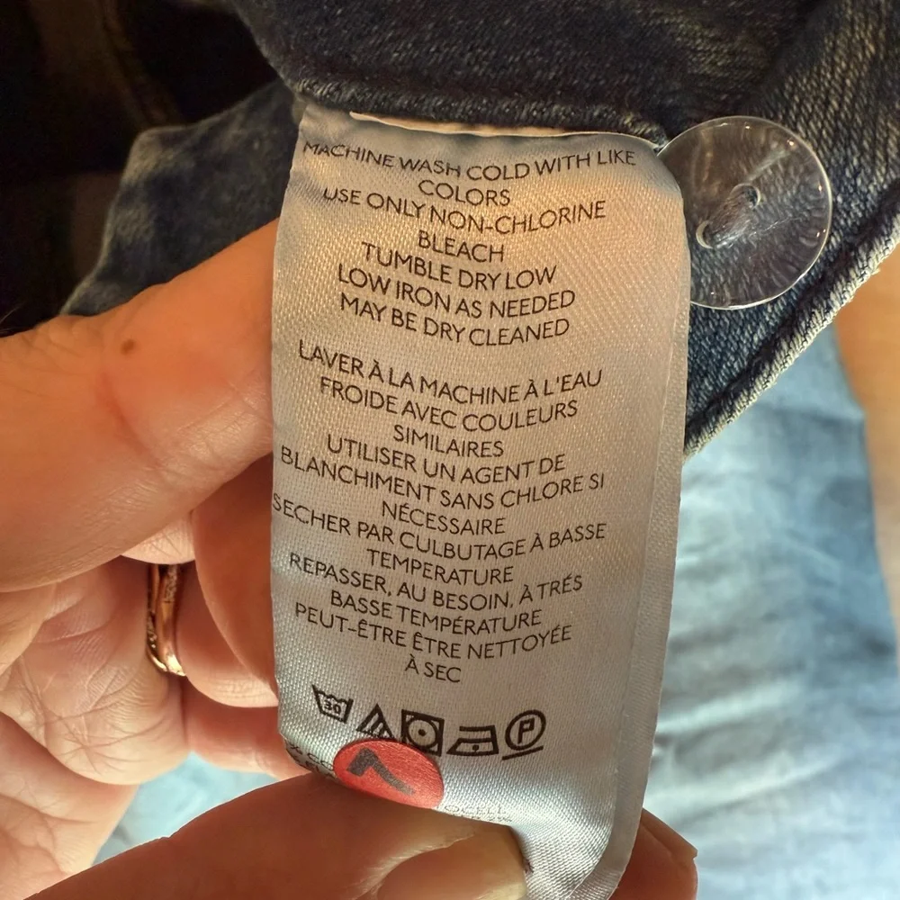 THE COLETTE DENIM CROPPED WIDE-LEG JEANS BY MAEVE Anthropologie NWT Size 30 - Picture 11 of 12